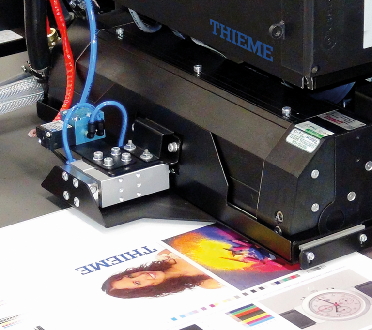 Digital printing - application on a machine