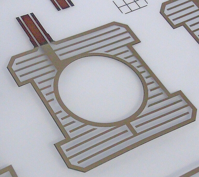 Printed electronics on ceramic hob