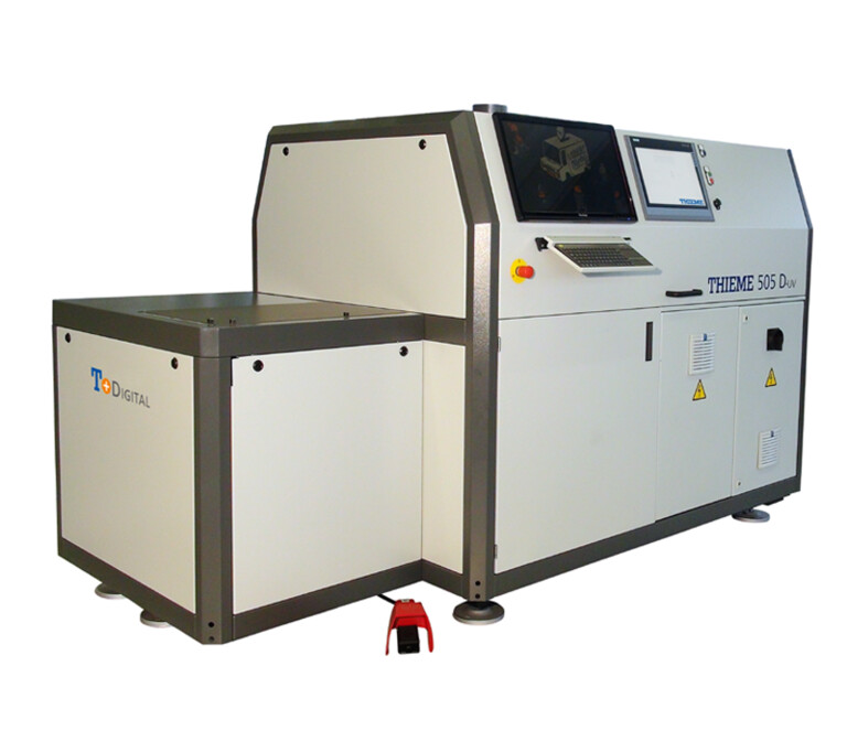 THIEME 505 D UV Digitales Drucksystem mit UV-Trocknung zur Bedruckung dekorativer Industrieprodukte