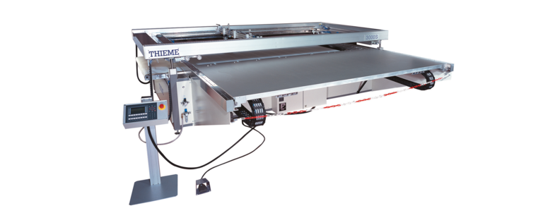 THIEME 1000 S / 3000 S Machine de sérigraphie 3/4-automatique pour les matériaux d'impression lourds et/ou de grand format