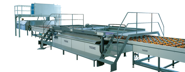 3/4- automatic or fully-automatic flatbed screen printing machine to print on glass and other rigid large-size materials