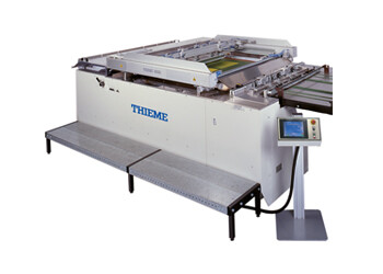 3/4-automatic screen printing system with rotary grippers