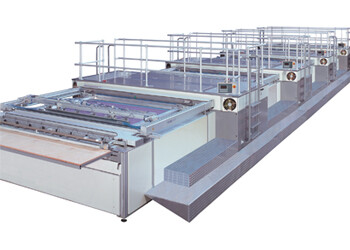 Ligne de sérigraphie modulaire pour l’impression de 2 à 6 couleurs La meilleure machine de sa gamme par ses performances et sa qualité de fabrication.