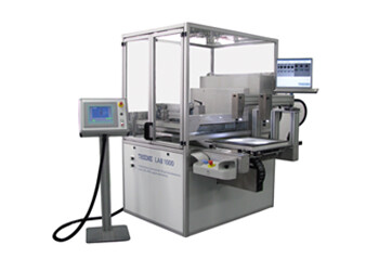 High precision screen printer with automatic screen alignment and automatic substrate alignment with CCD cameras