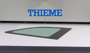 Automotive glass print