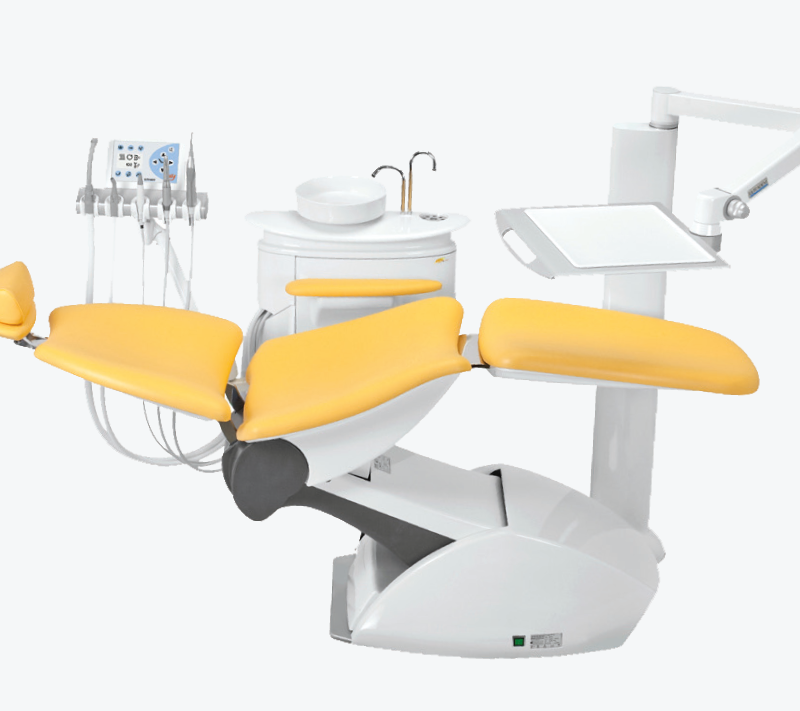 PUR integral hard foam using the example of a dentist's chair
