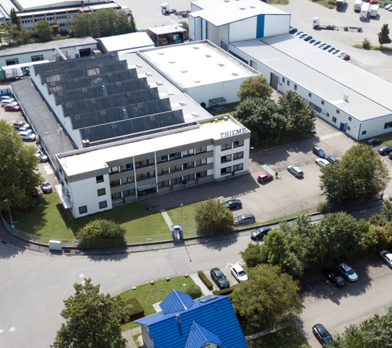 Thieme Drucksysteme -Werk Rohrlache Thieme Drucksysteme -Werk Rohrlache - Luftaufnahme